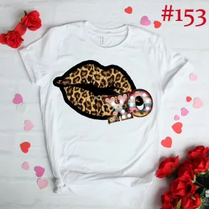 #153 Leopard Kiss Sublimation Graphic T-Shirt