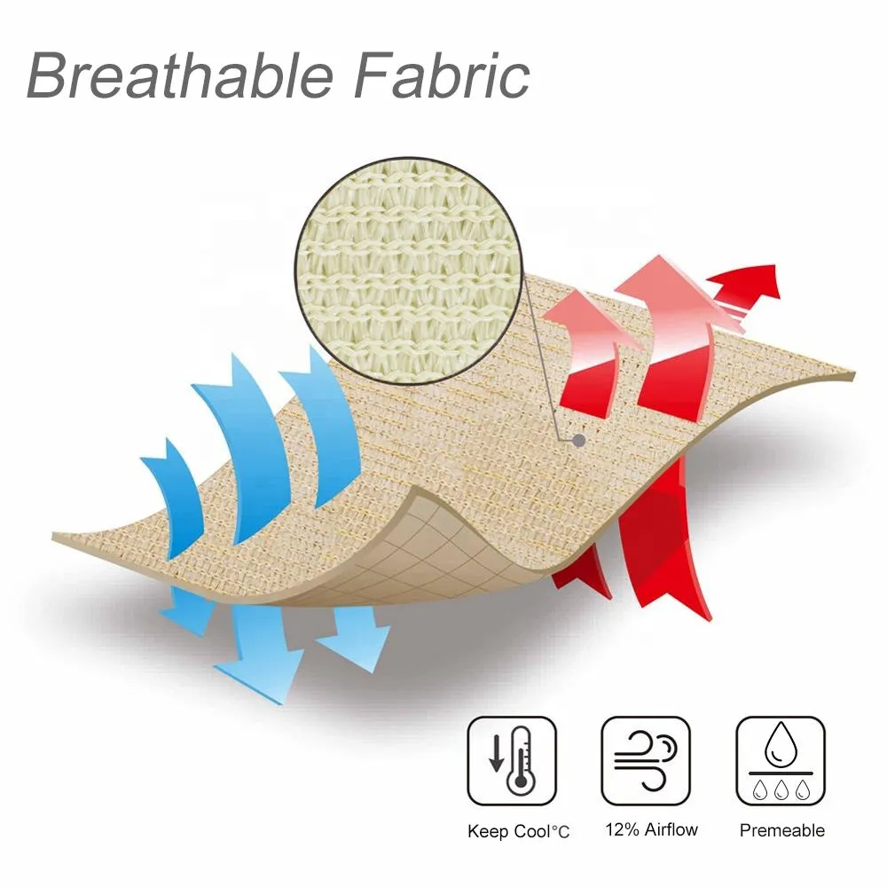 16'x'24' Rectangle Patio Sun Shade Sail（Sand Color）