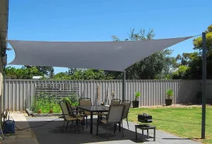 18'x24' Rectangle Patio Sun Shade Sail（Grey Color）