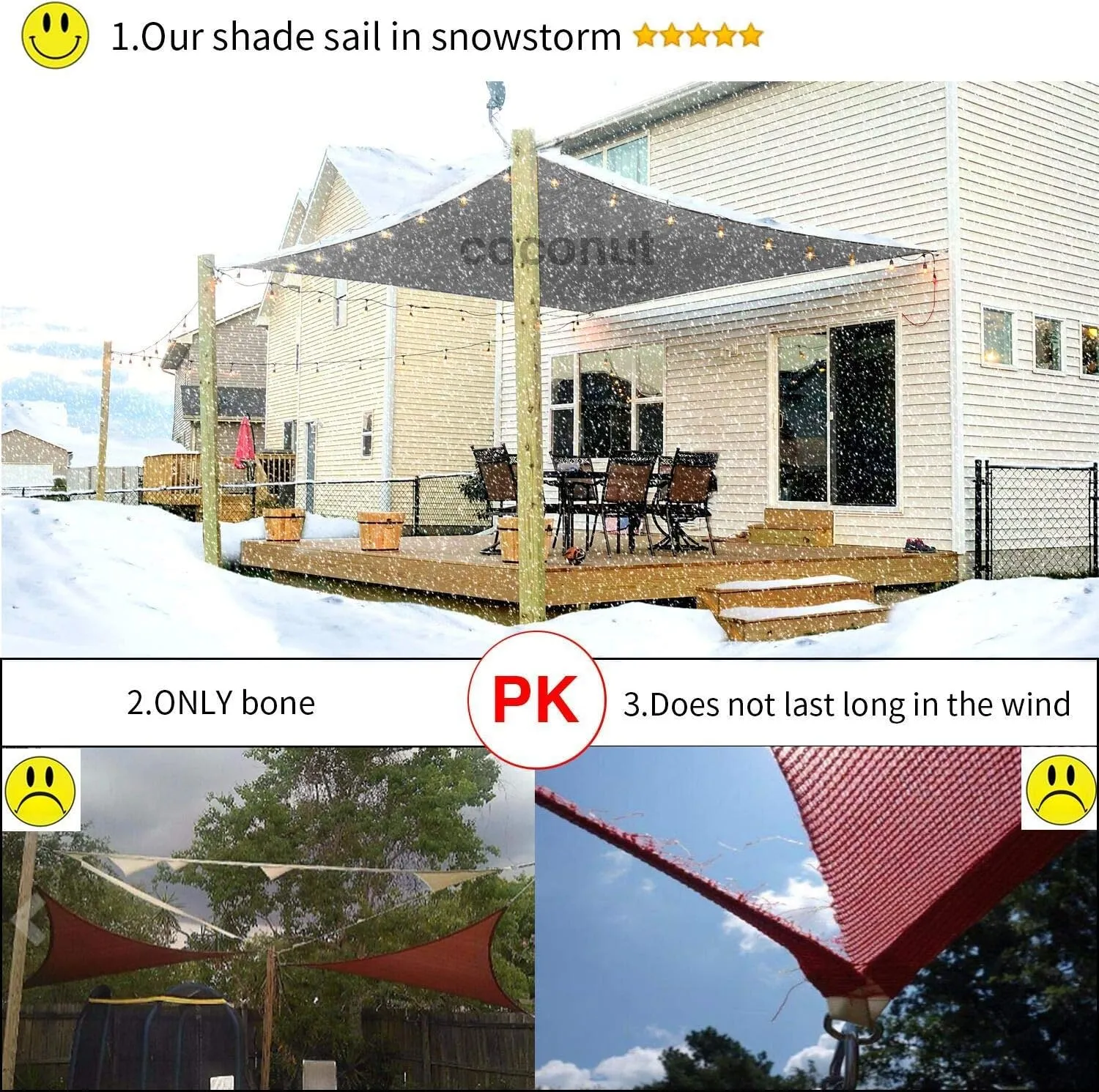 18'x24' Rectangle Patio Sun Shade Sail（Grey Color）
