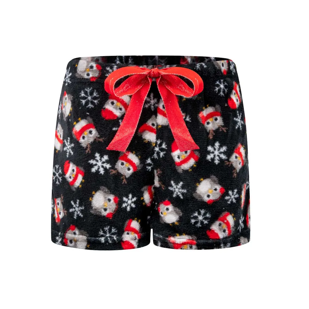 2-Pack Plush Fleece Pajama Shorts