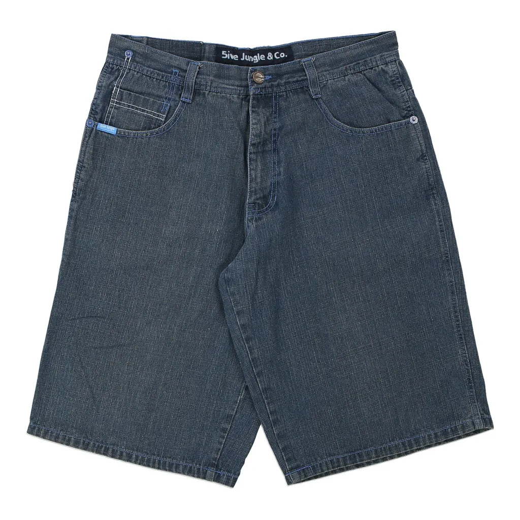 5Ive Jungle & Co Denim Shorts - 36W 14L Blue Cotton