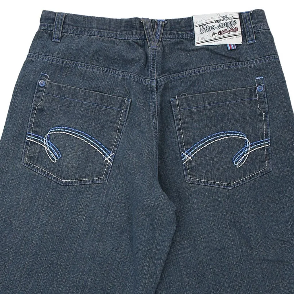 5Ive Jungle & Co Denim Shorts - 36W 14L Blue Cotton