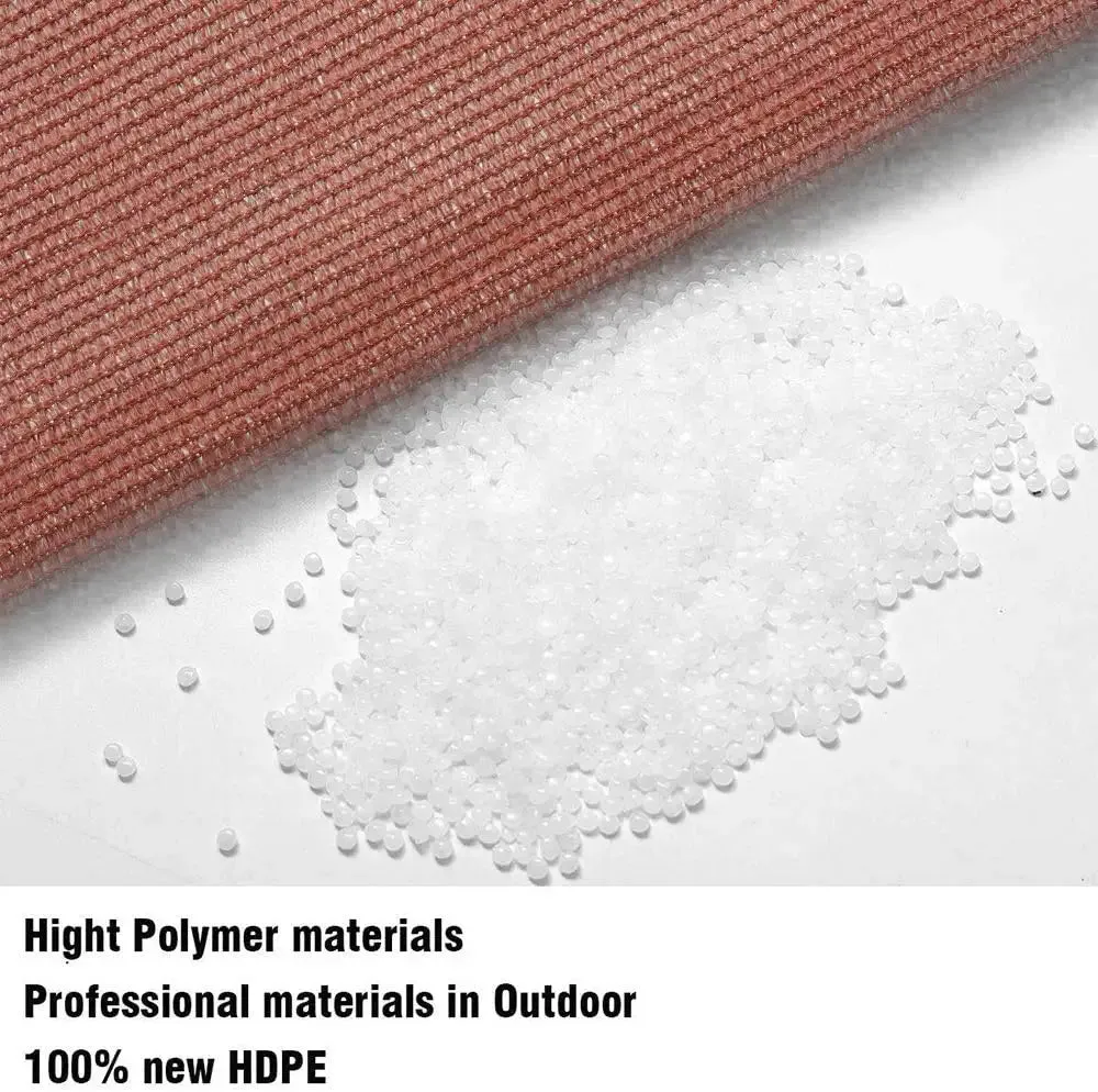 6'x'10' Rectangle Patio Sun Shade Sail（Red Color）