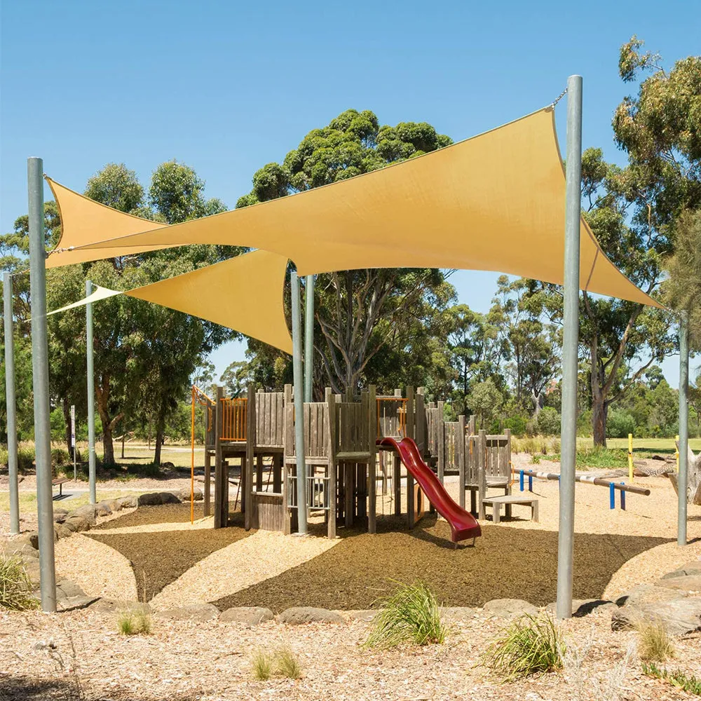 6'x8' Rectangle Patio Sun Shade Sail (Sand Color)