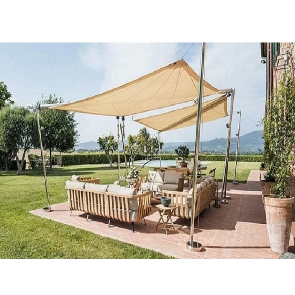 8'x'10 Rectangle Patio Sun Shade Sail (Sand Color)