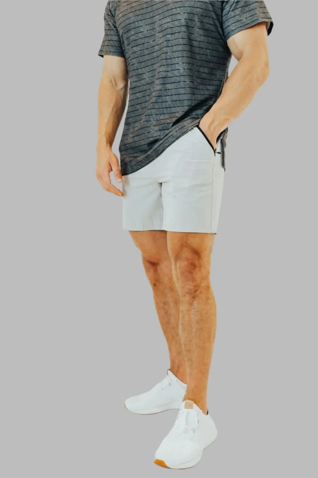 Ace 6’ Golf Short - Pebble Grey