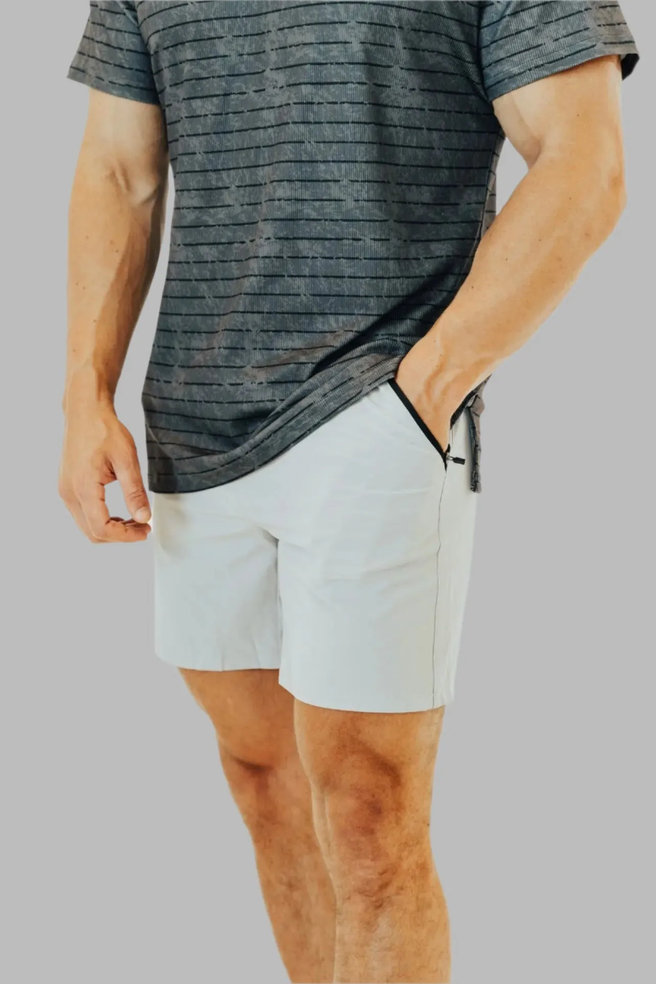 Ace 6’ Golf Short - Pebble Grey