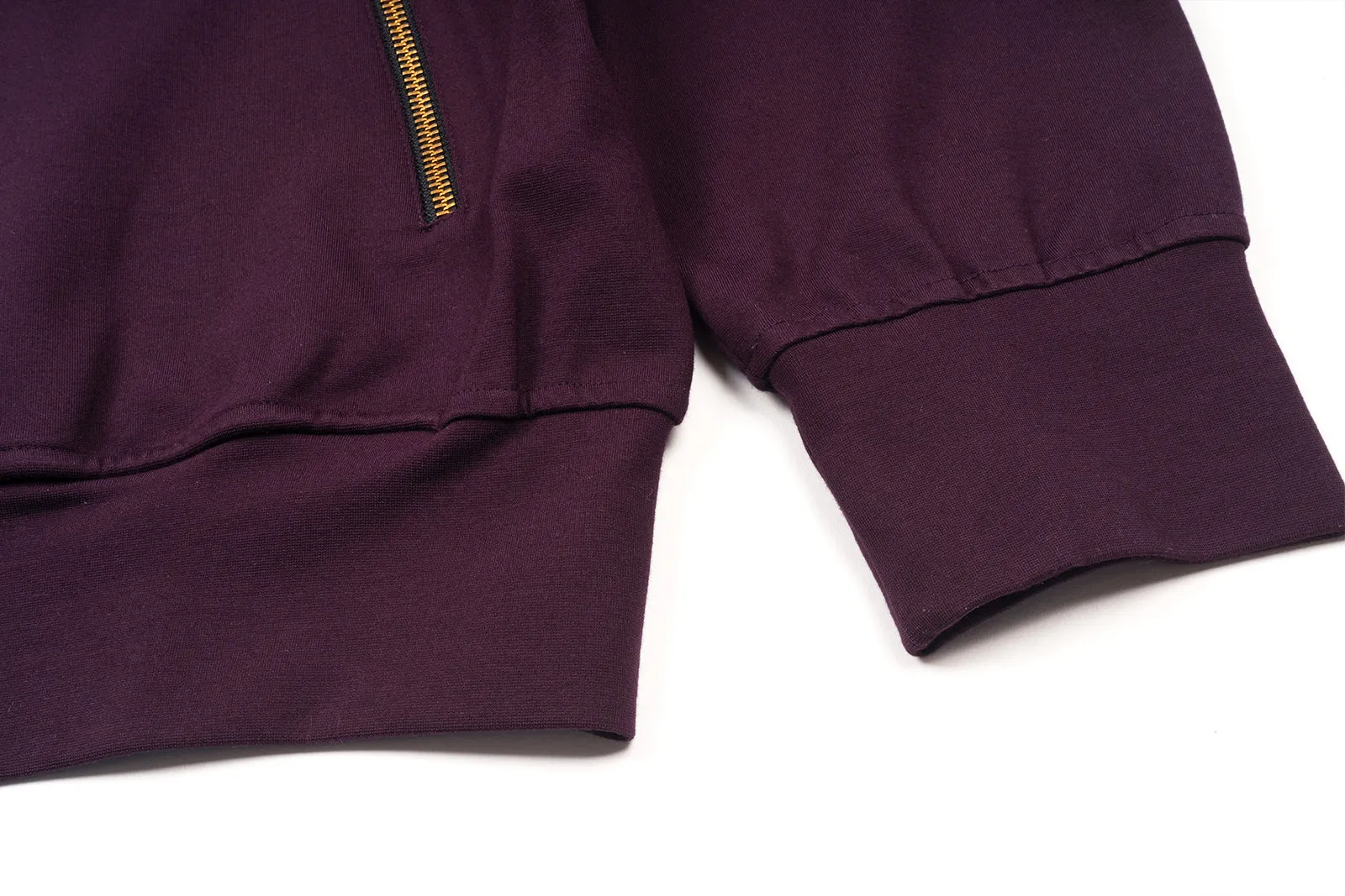 ALPHA STYLE APPLIQUE CAMDEN ZIP UP JACKET (PUR)