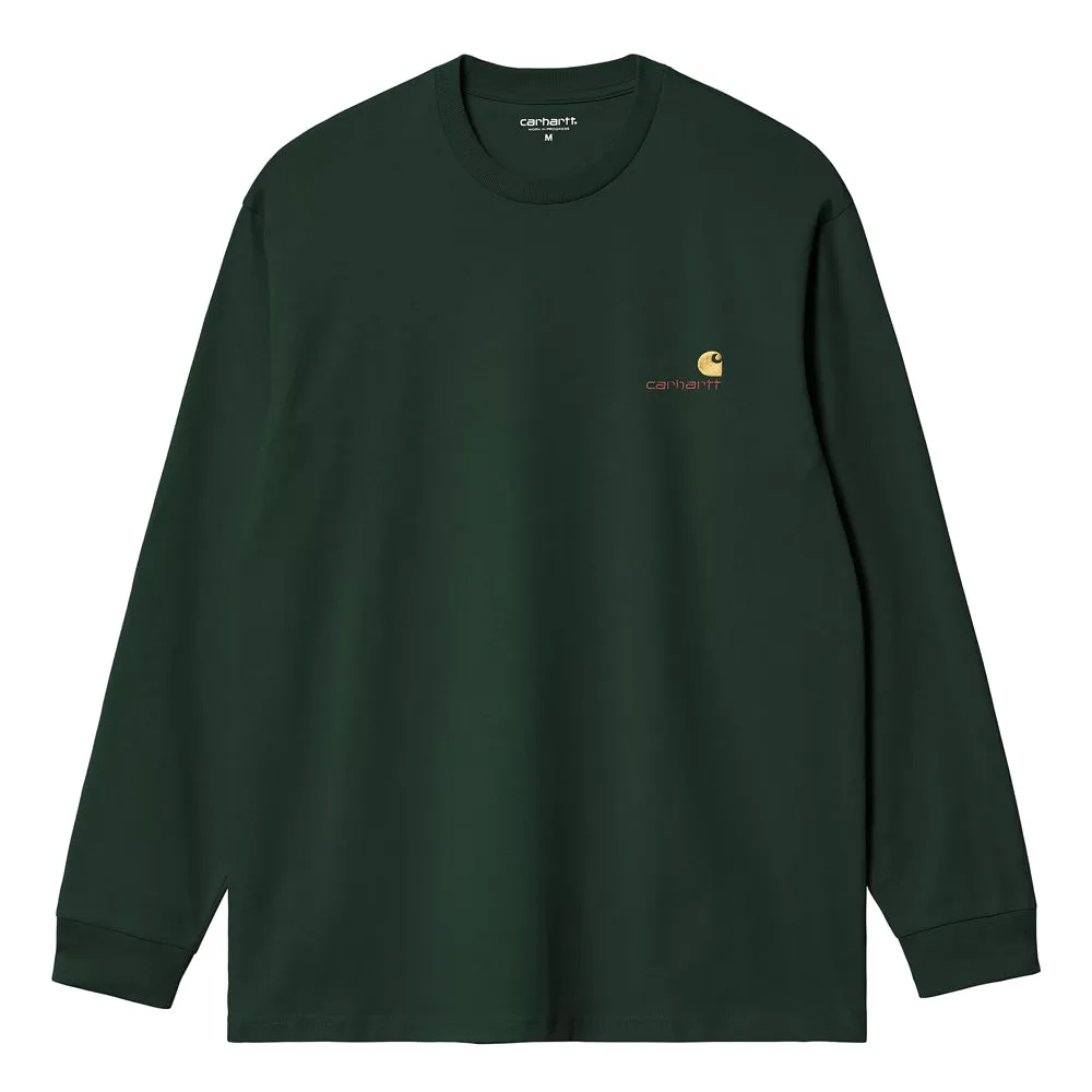 American Script L/S Tee | Conifer