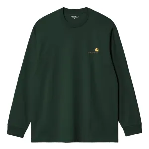 American Script L/S Tee | Conifer