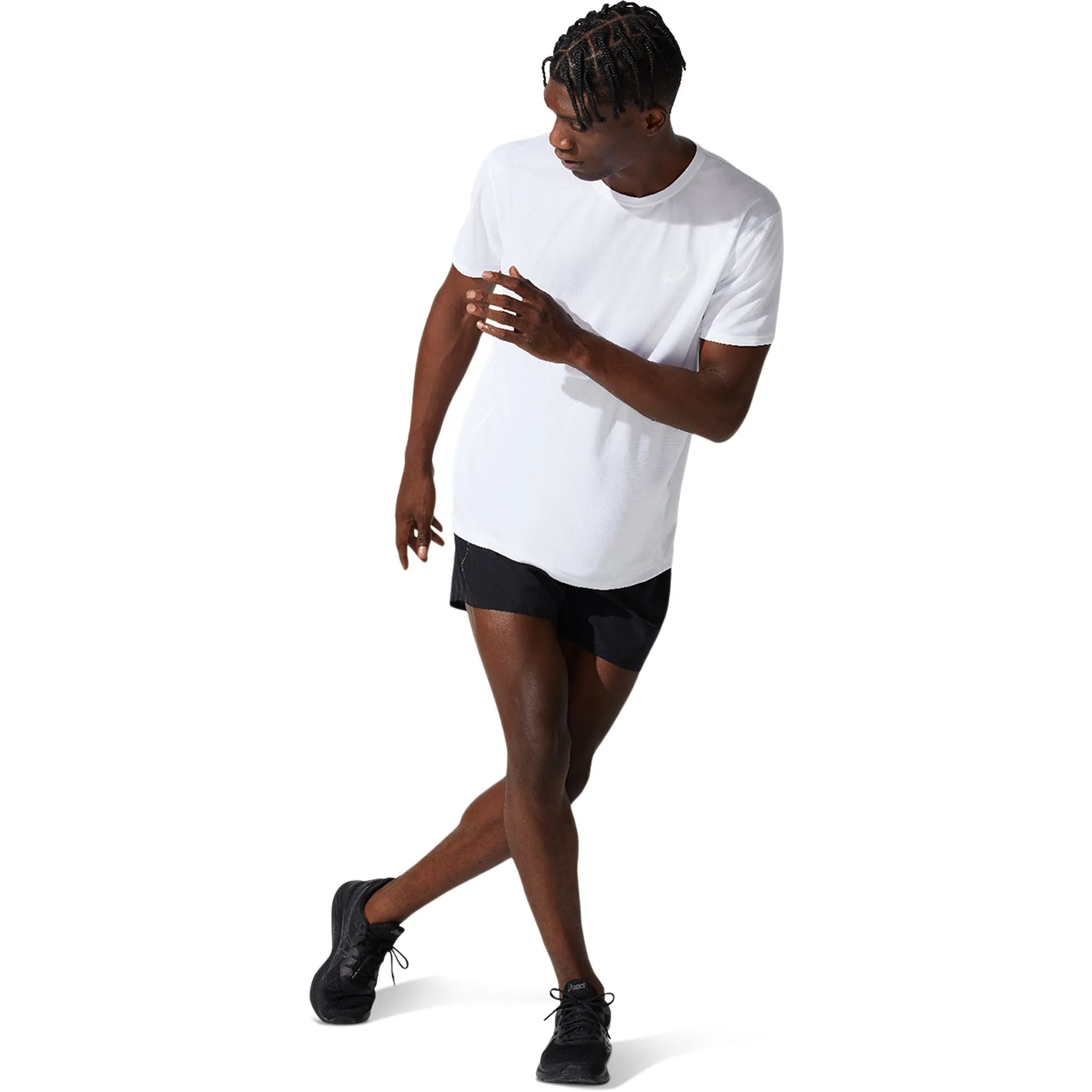 ASICS Silver 5 inch Mens Running Shorts