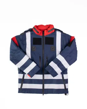 B127 Flight Suit Jacket - Navy Blue & Red