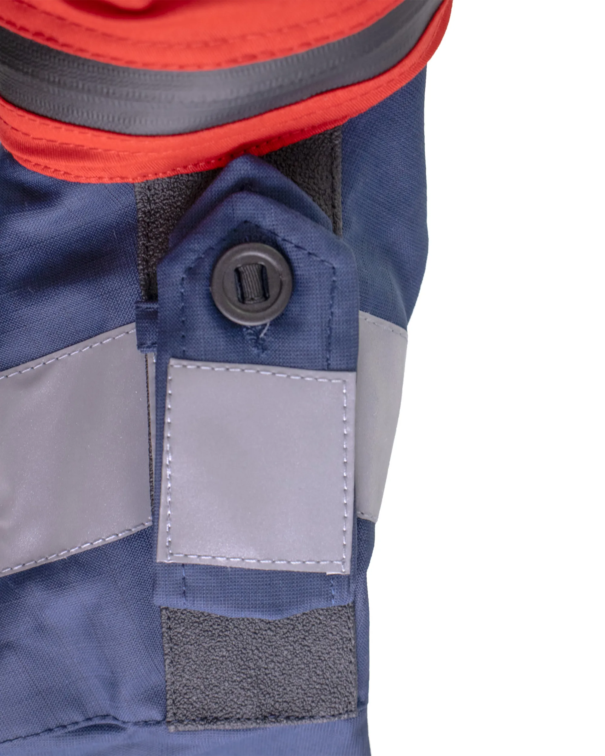 B127 Flight Suit Jacket - Navy Blue & Red