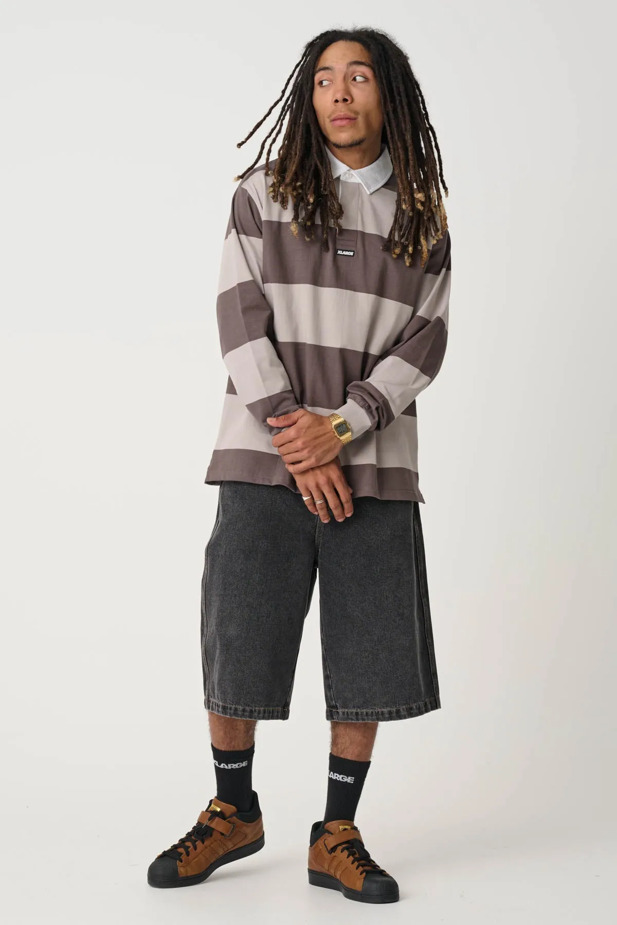 BAGGY BULL DENIM 91 SHORT - WASHED BLACK