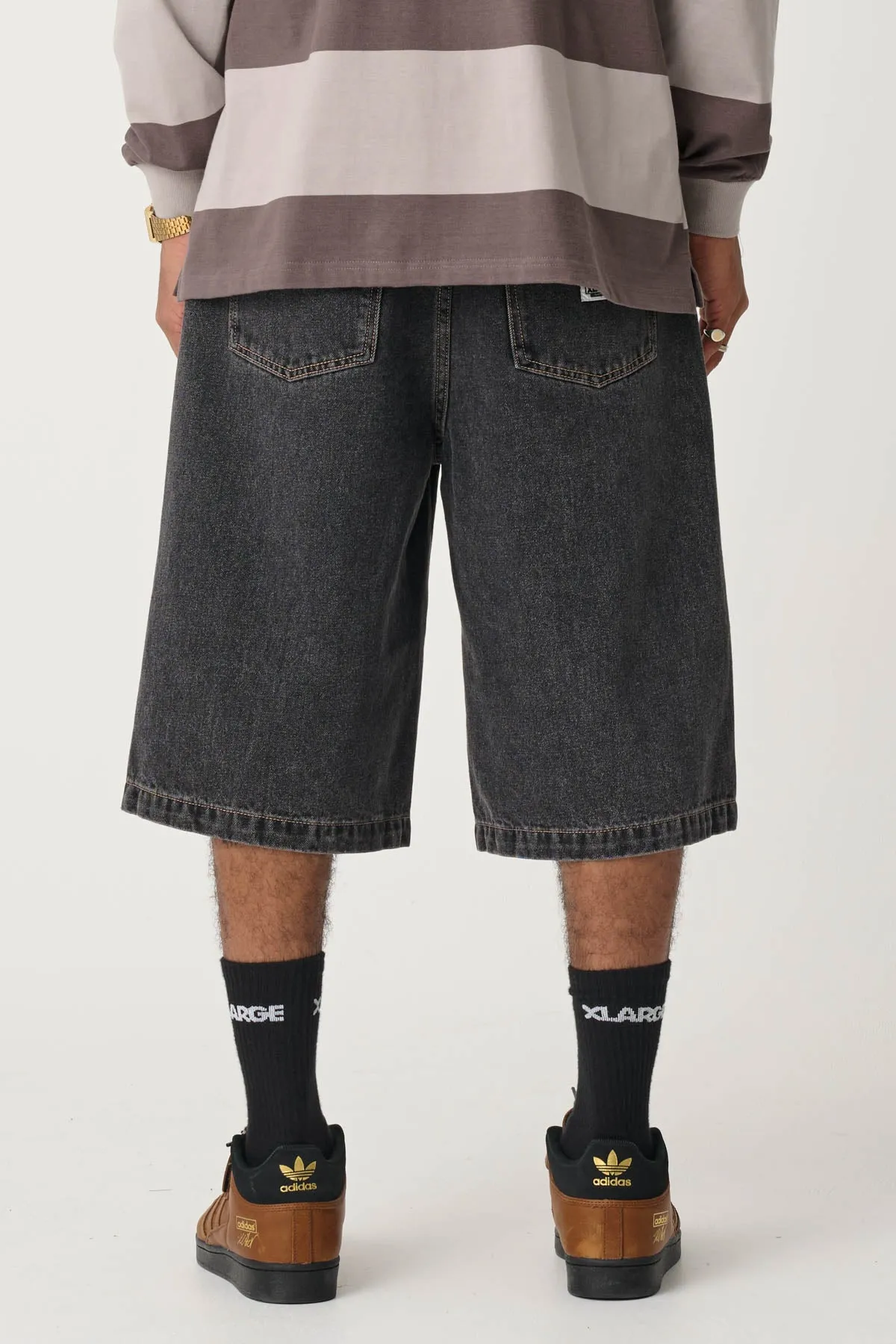 BAGGY BULL DENIM 91 SHORT - WASHED BLACK