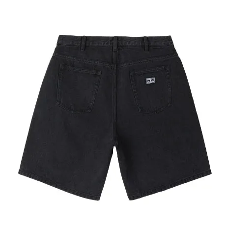 Bigwig baggy denim short Faded black
