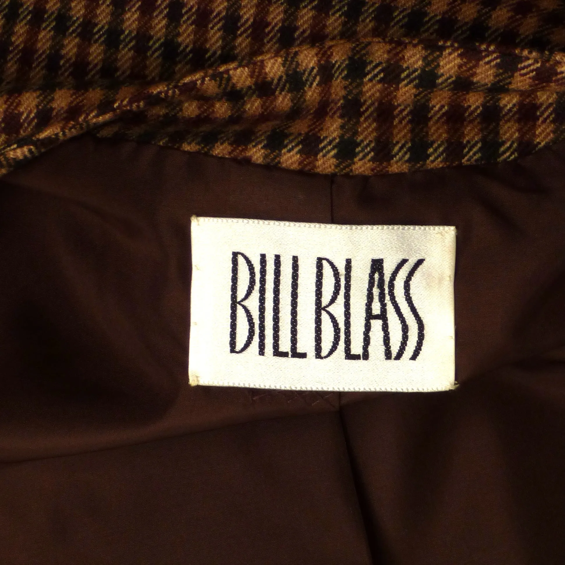 BILL BLASS- 1980s Wool Plaid Skirt Suit, Size 10