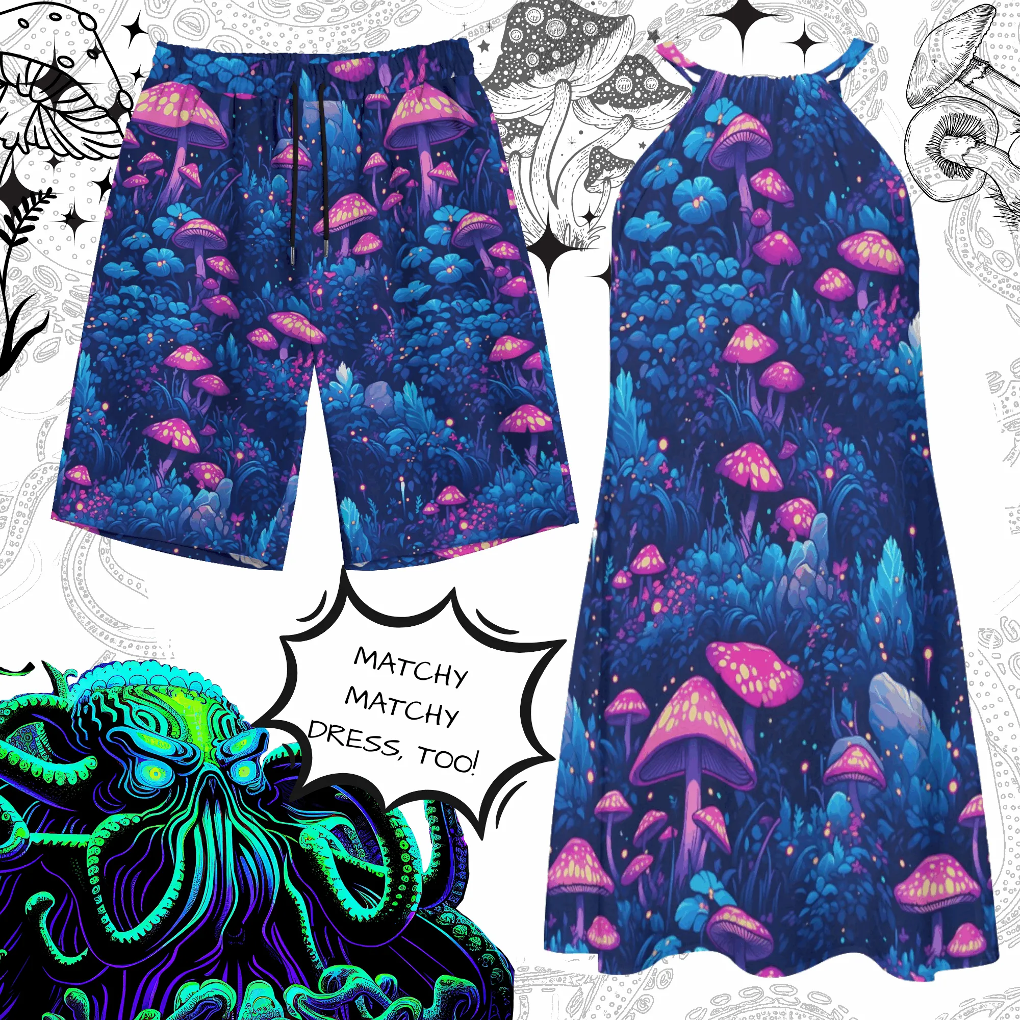 Blue Magic Shrooms Jorts