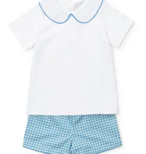 Boys' Woven Short Set | Hampton Plaid