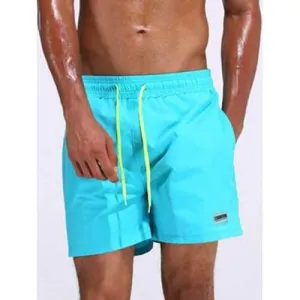 Breathable Loose Fitting Casual Board Shorts - Azure L