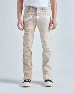 BRICK BY BRICK - STACK DENIM (SCORCHED WHEAT)