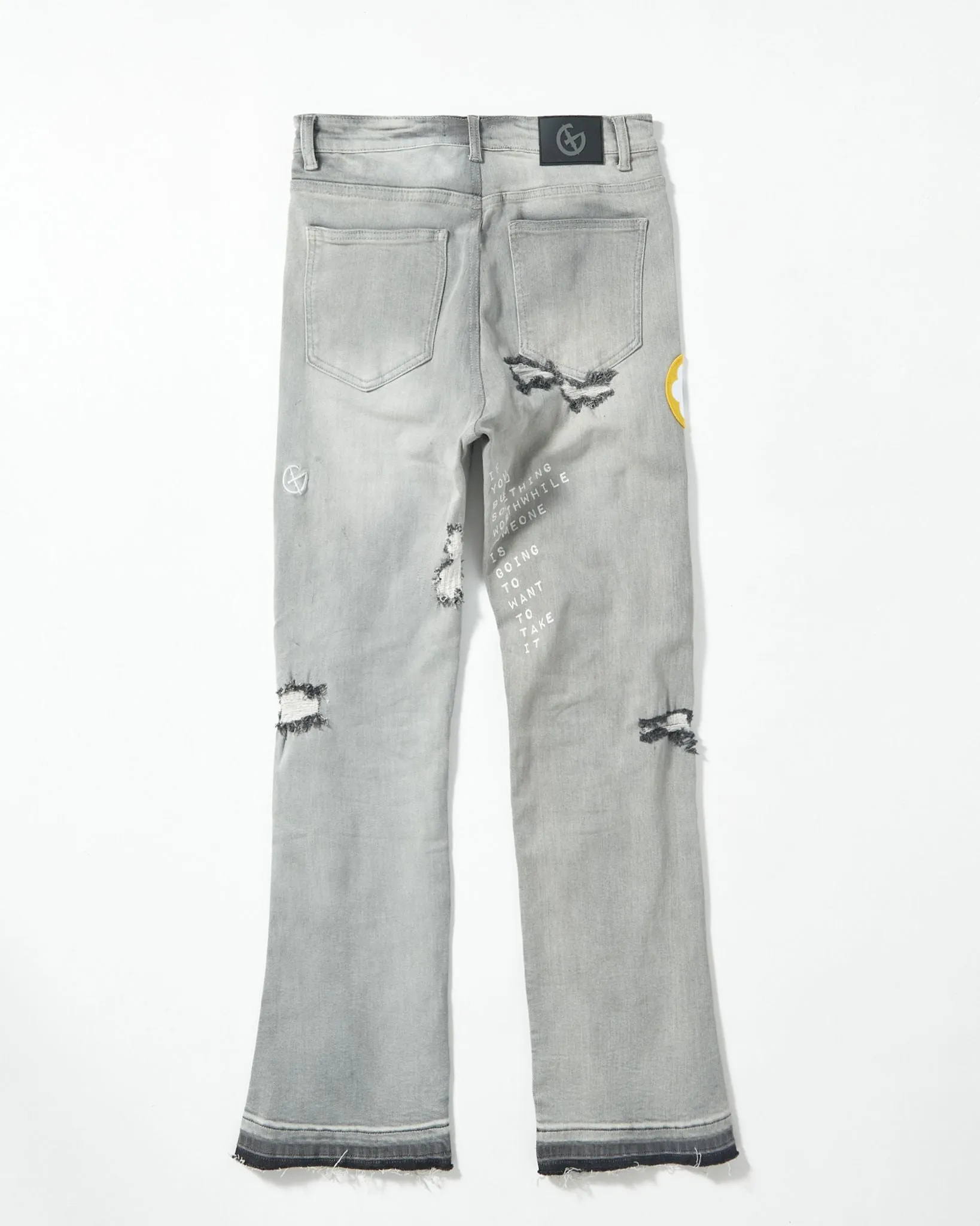BRICK BY BRICK STACKED DENIM (BLACK HAZE)