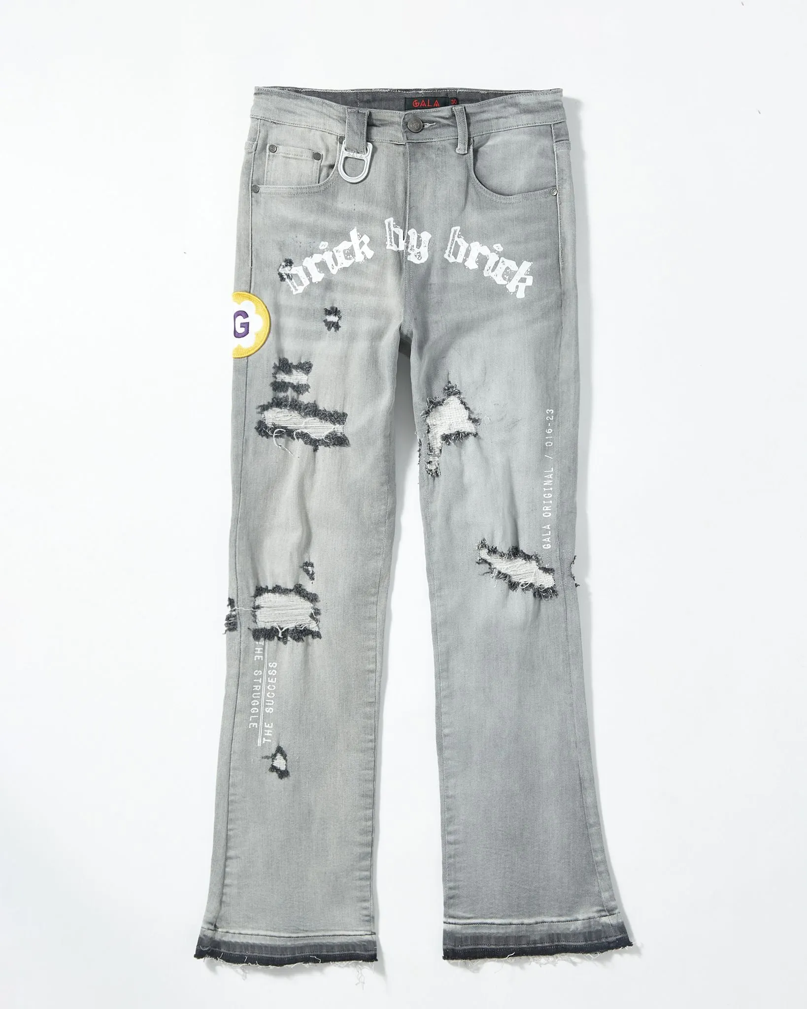 BRICK BY BRICK STACKED DENIM (BLACK HAZE)