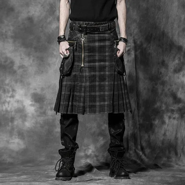 Brien Plaid Scottish Double Pocket Kilt