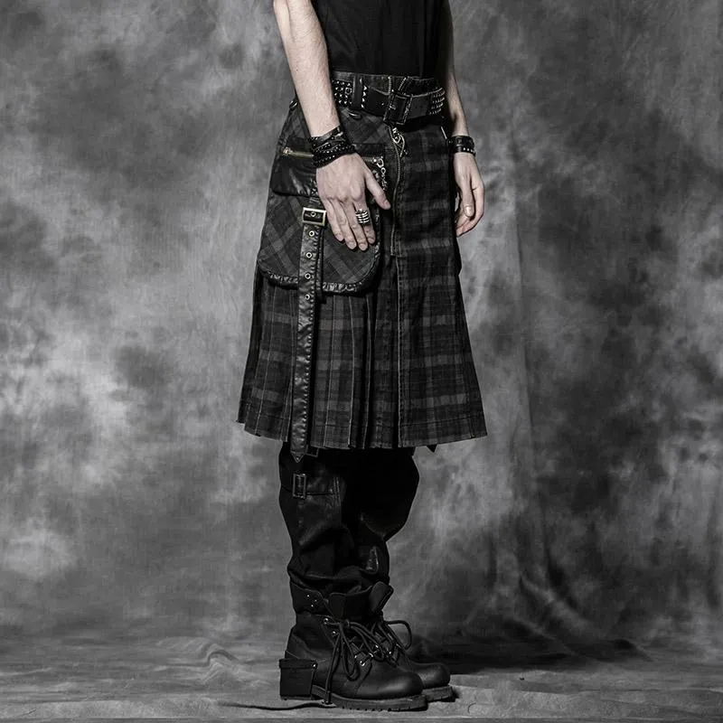 Brien Plaid Scottish Double Pocket Kilt