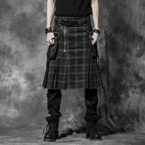 Brien Plaid Scottish Double Pocket Kilt