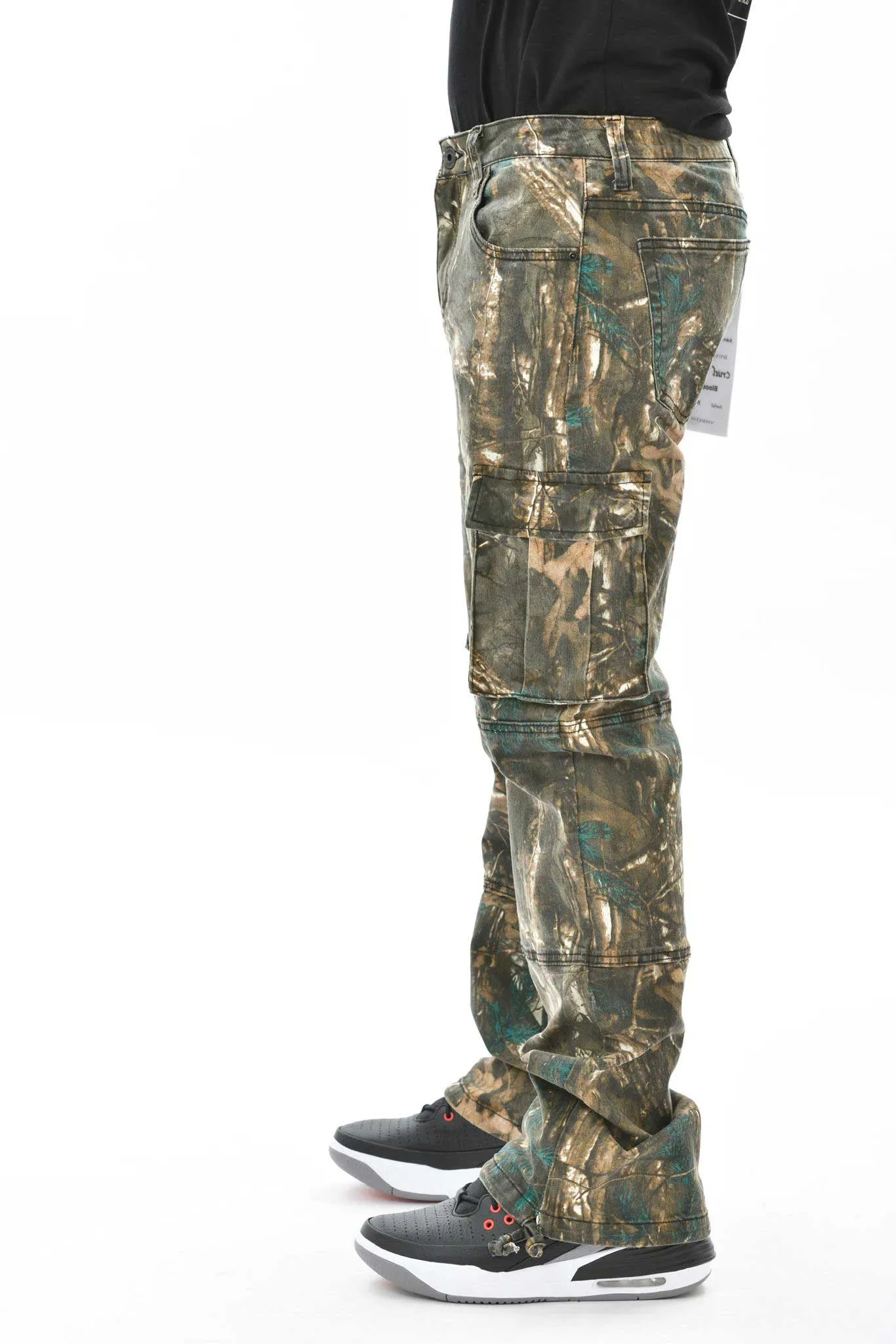 Brush camo baggy fit denim
