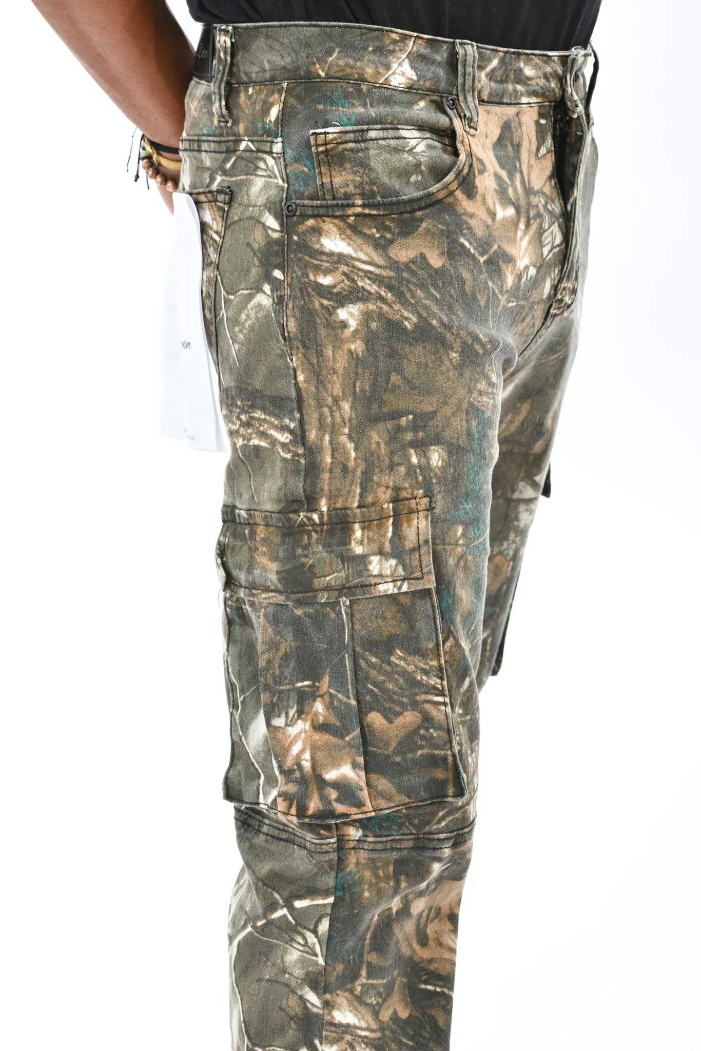 Brush camo baggy fit denim