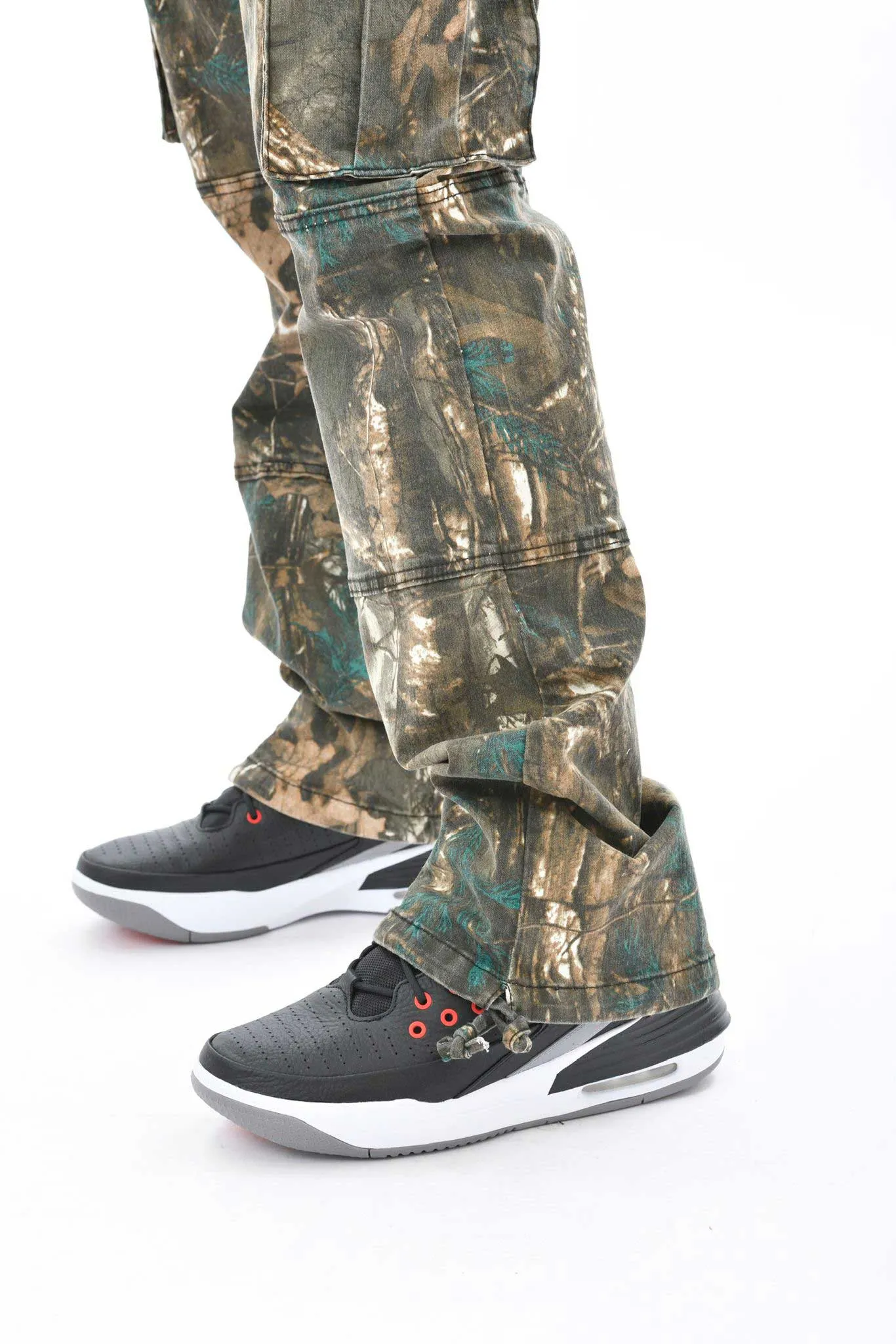 Brush camo baggy fit denim
