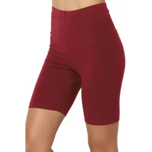 Burgundy Rib Double Biker Shorts 3/22/24 8290