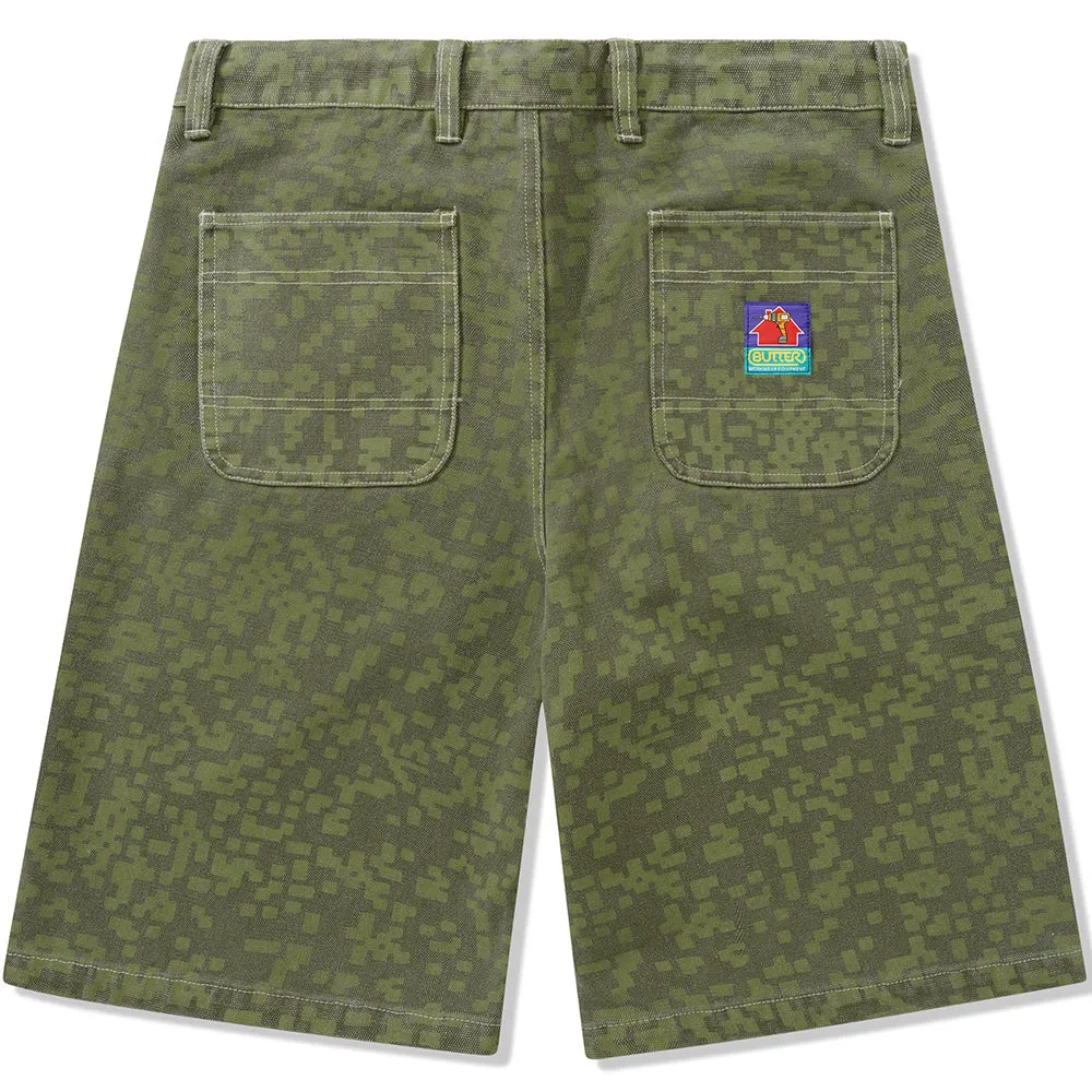 Butter Goods Work Shorts Army