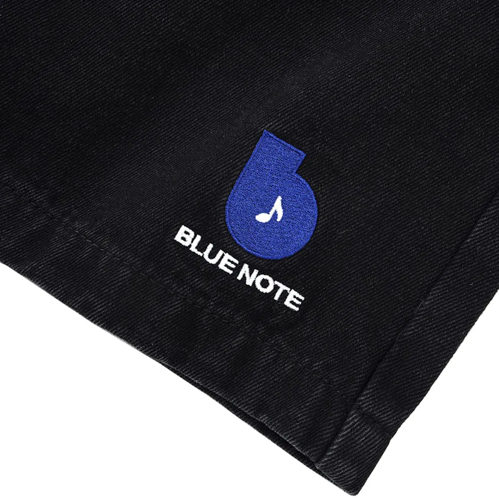 Butter Goods x Blue Note Pleated Denim Shorts Washed Black