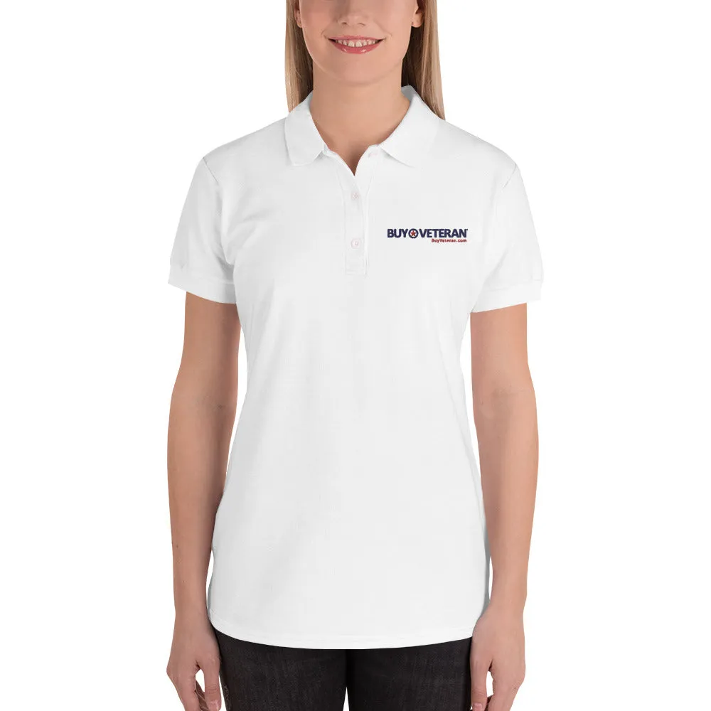 Buy Veteran Embroidered Women's Polo Shirt