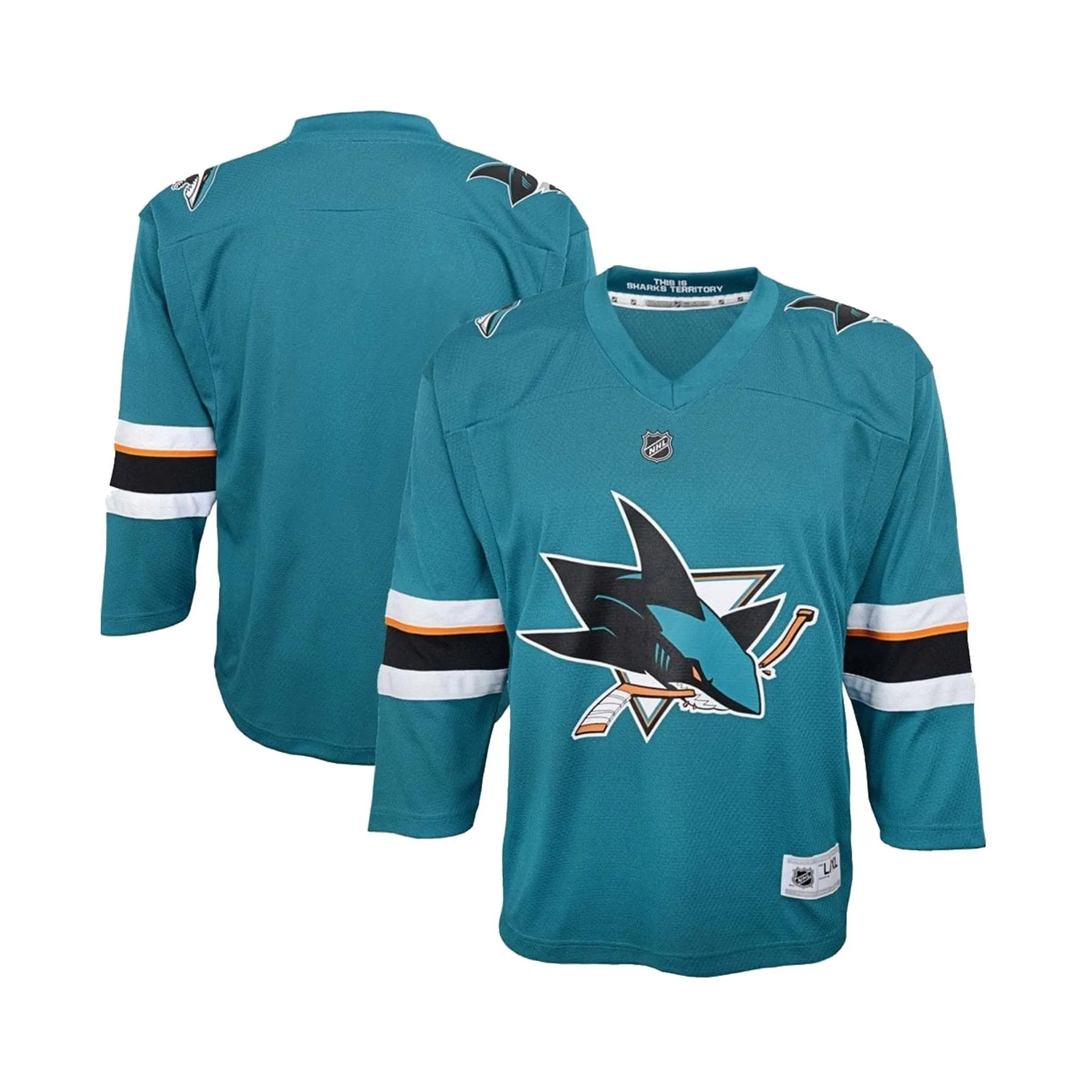 Child Premier Jersey - San Jose Sharks - Blank