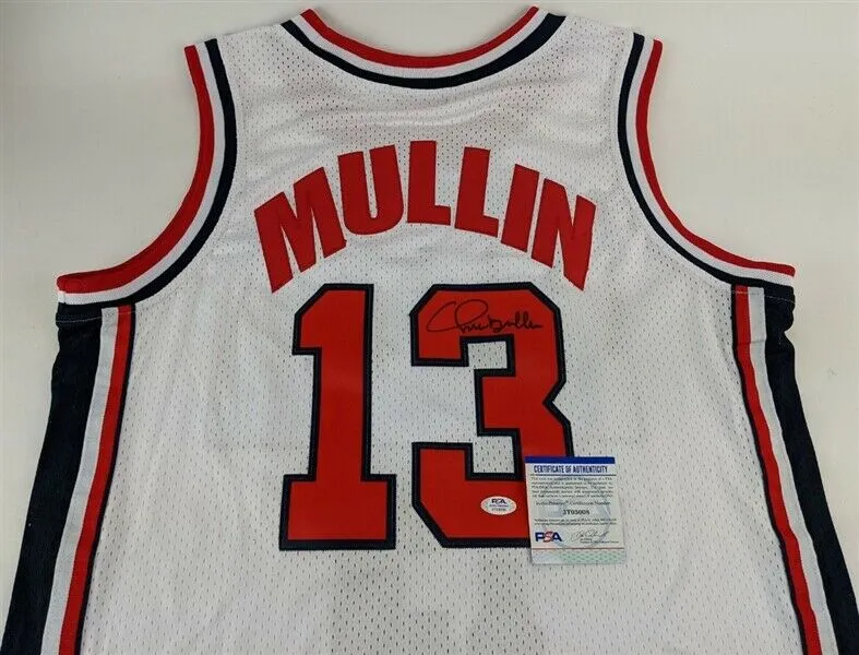 Chris Mullin Signed 1992 Team USA Jersey (PSA Hologram) Dream Team 1992 Olympics