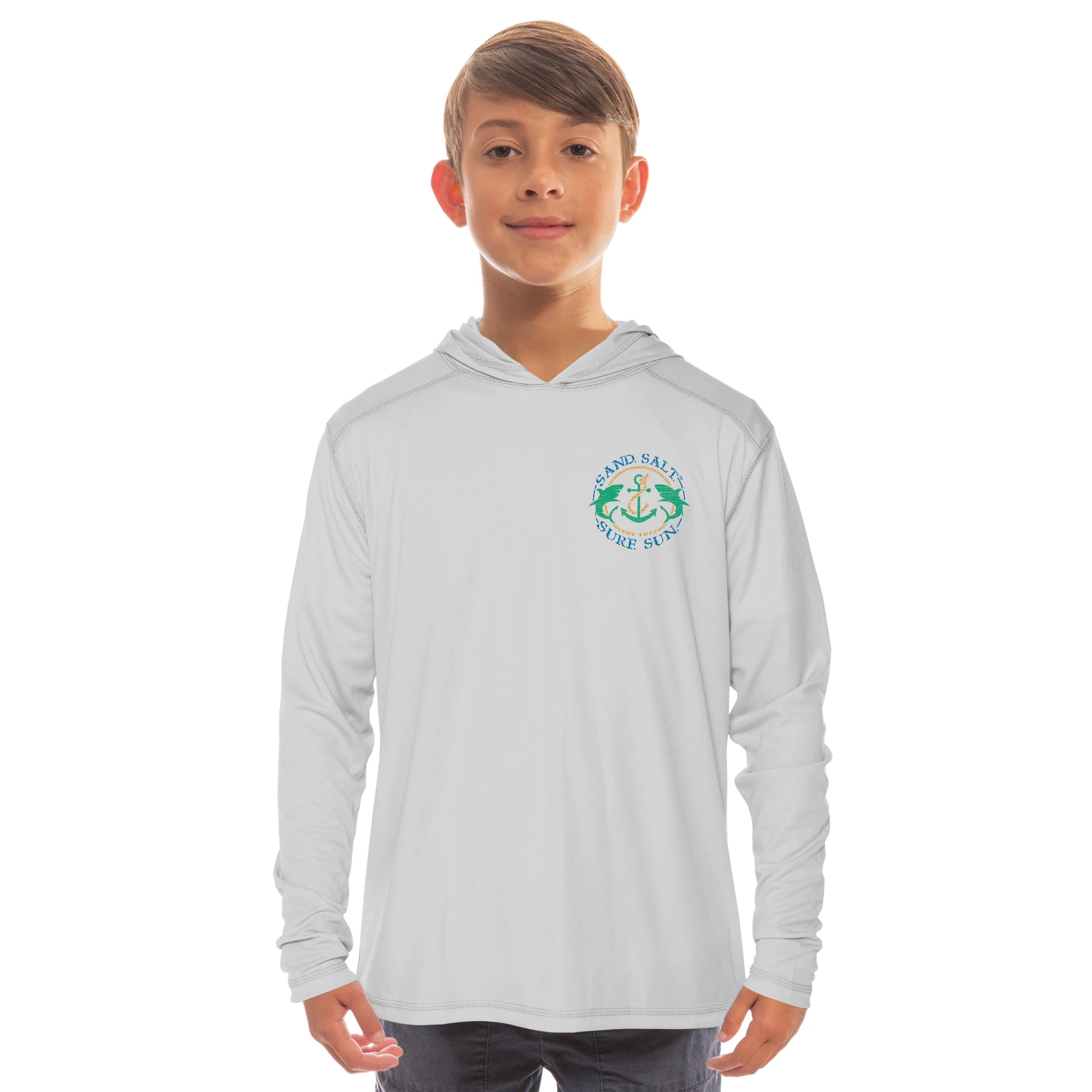 Coral Octopus Youth Solar Hoodie