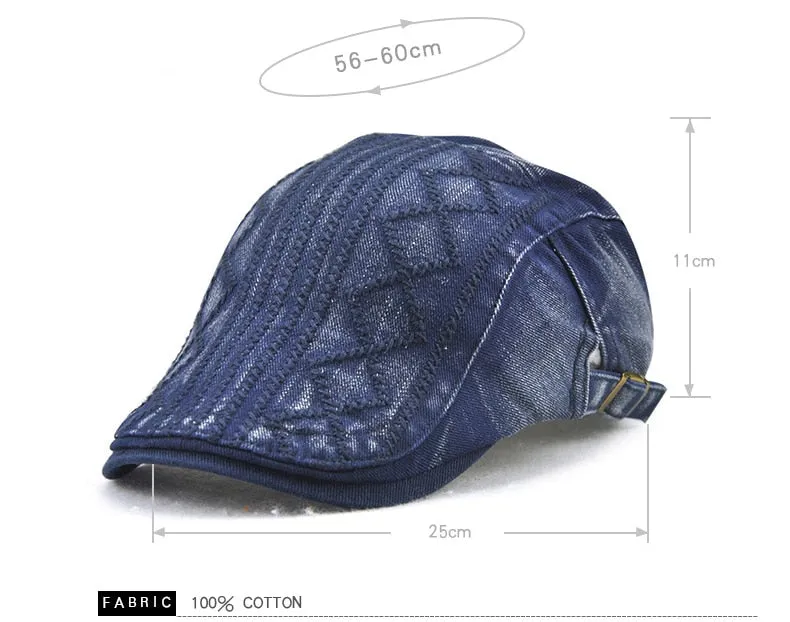 Cotton Berets Jeans Cap