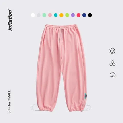 Couple Hoodies Set Unisex Candy Cotton Jogger Set