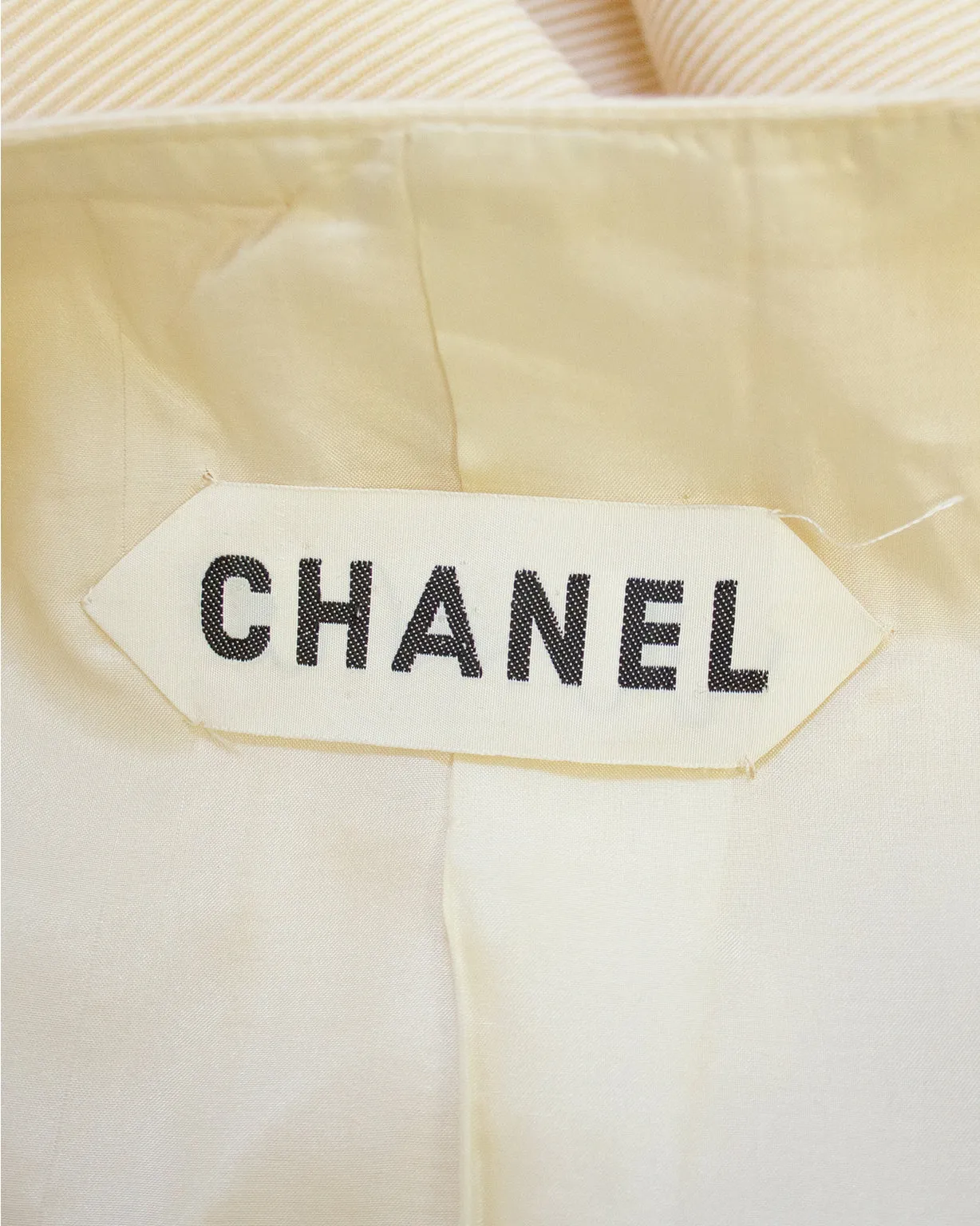 Cream Haute Couture Broadtail Jacket
