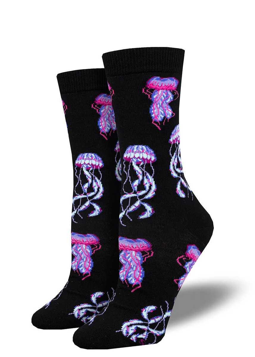 Deep Sea Jellyfish Women's Bamboo Socks