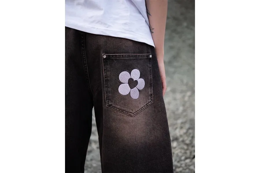 Denim Shorts Brown
