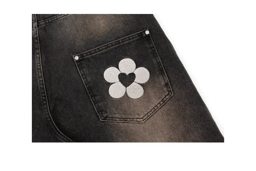Denim Shorts Brown