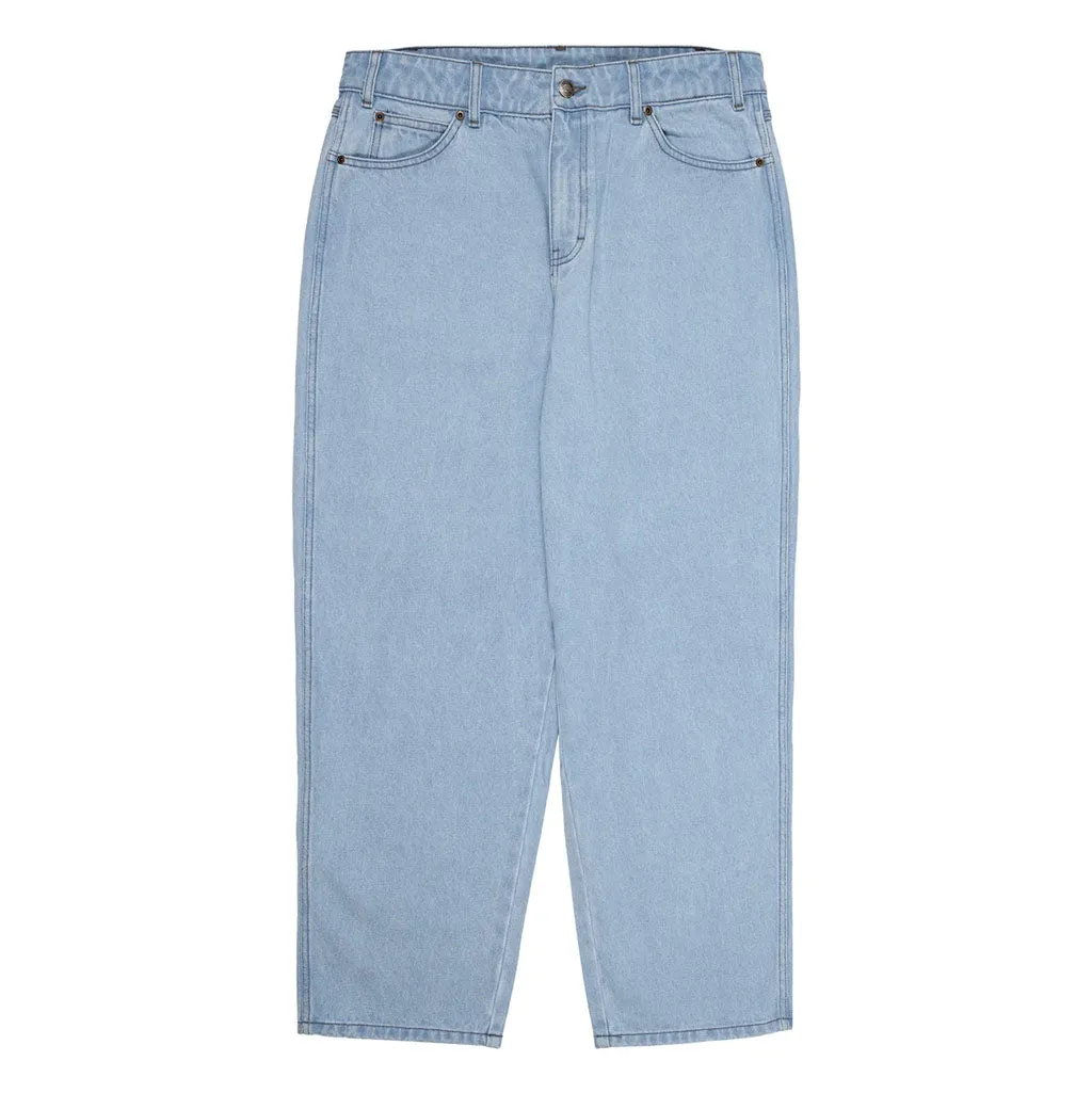 DICKIES 5 POCKET BAGGY WORK JEANS - LIGHT INDIGO