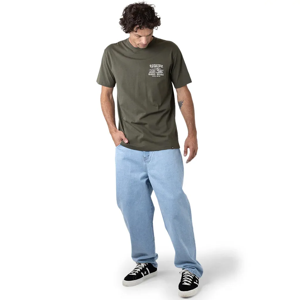 DICKIES 5 POCKET BAGGY WORK JEANS - LIGHT INDIGO