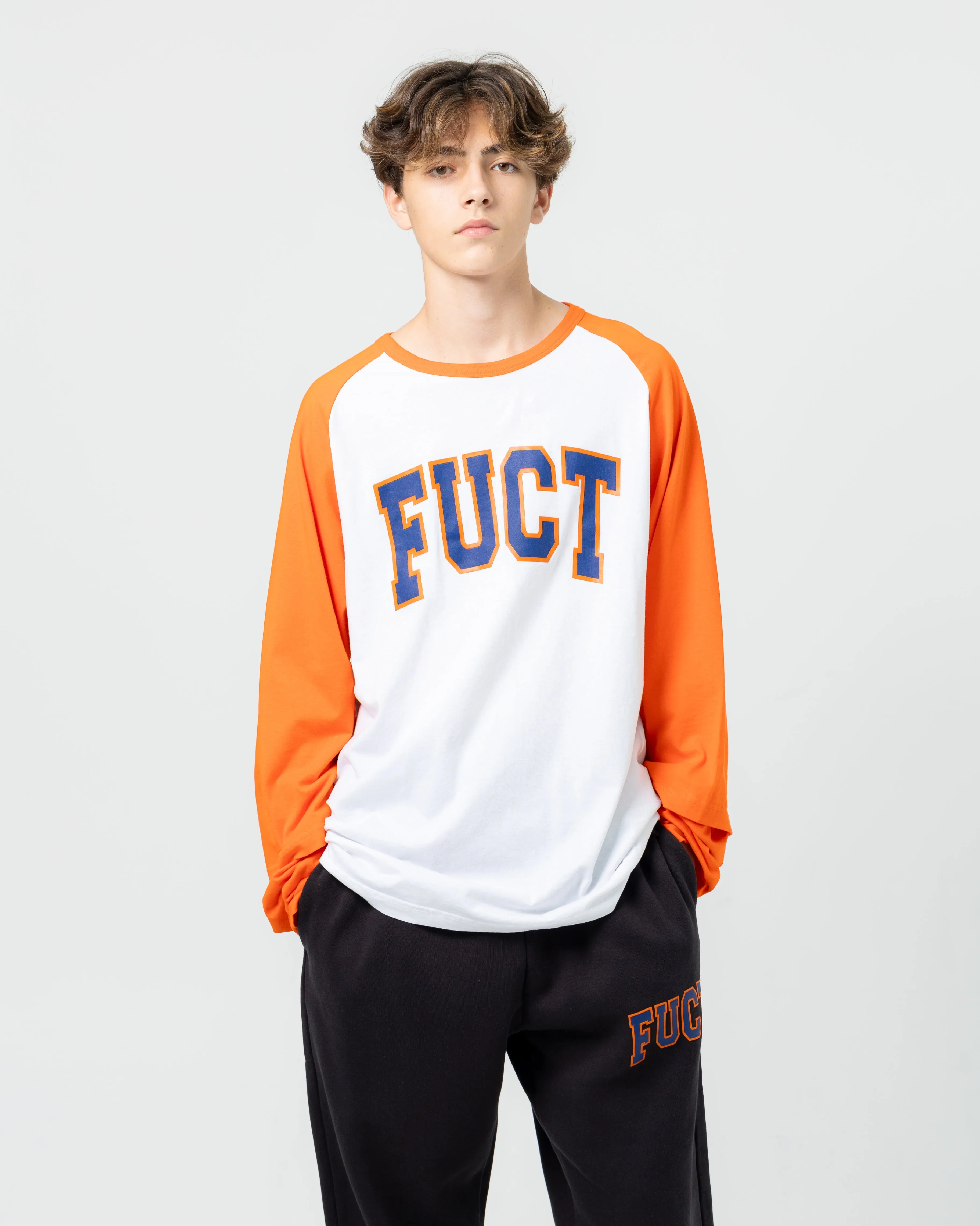 Double Sleeve Baseball L/S Tee | Orange